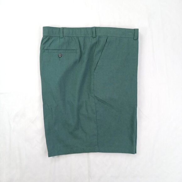 Marc Anthony Mens Linen Shorts Size XXL Green Lightweight Breathable Summer - Picture 8 of 9